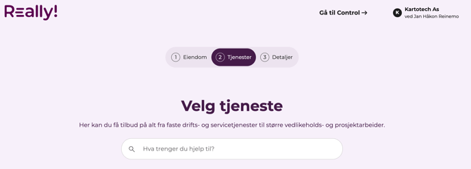 3. Velg tjeneste del 1