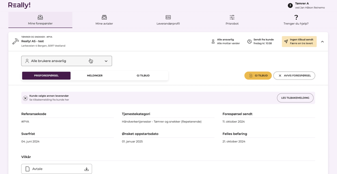 2. Prisforespørsler 1